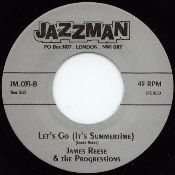 James Reese & The Progressions : Jody's Freeze / Let's Go (It's Summertime) (7", Single, RE)