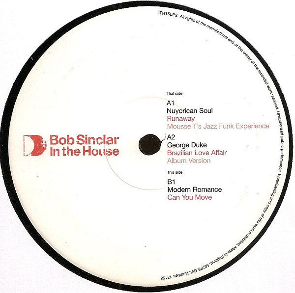 Bob Sinclar : In The House (Part Two) (2x12", Comp)