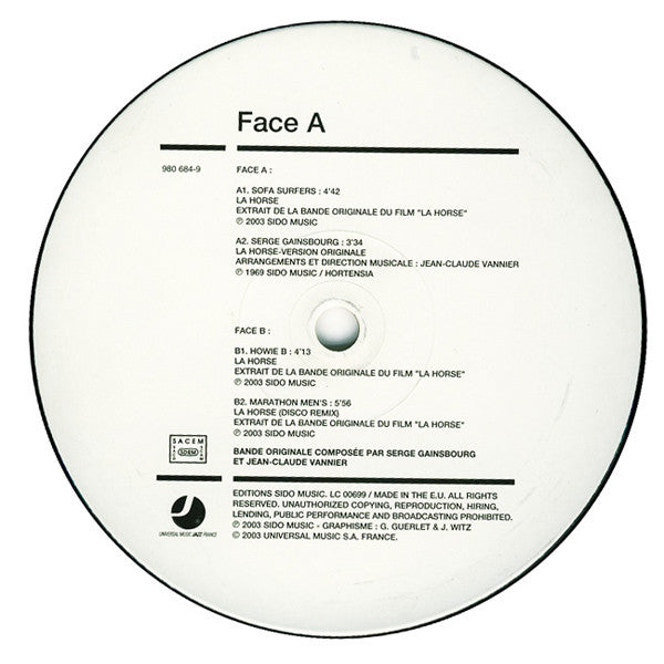 Serge Gainsbourg, Jean-Claude Vannier : Cinemix Vol. 2 (10")