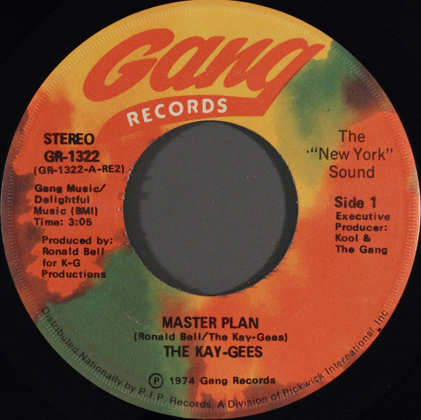 The Kay-Gees : Master Plan / Who's The Man? (With The Master Plan) (7")