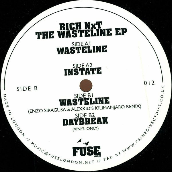 Rich NxT : The Wasteline EP (12", EP)