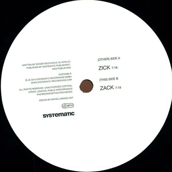 Rainer Weichhold & Namito : Zick Zack (12")
