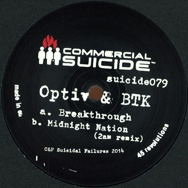 Optiv & BTK : Breakthrough / Midnight Nation (2am Remix) (12")