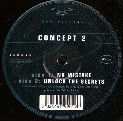 Concept 2 : No Mistake / Unlock The Secrets (12")