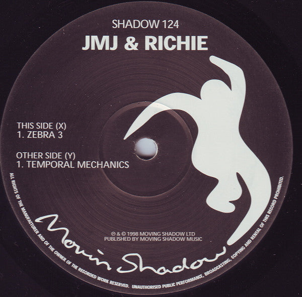 JMJ & Richie : Zebra 3 / Temporal Mechanics (12", Single)