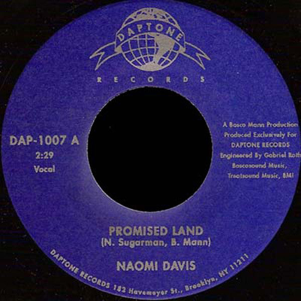 Naomi Davis / Sugarman 3 : Promised Land (7", Single)