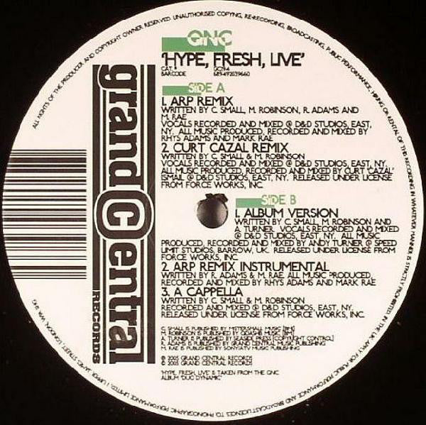 Q Ball & Curt Cazal : Hype, Fresh, Live (12")