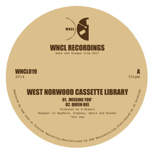 West Norwood Cassette Library : Missing You (12", EP)