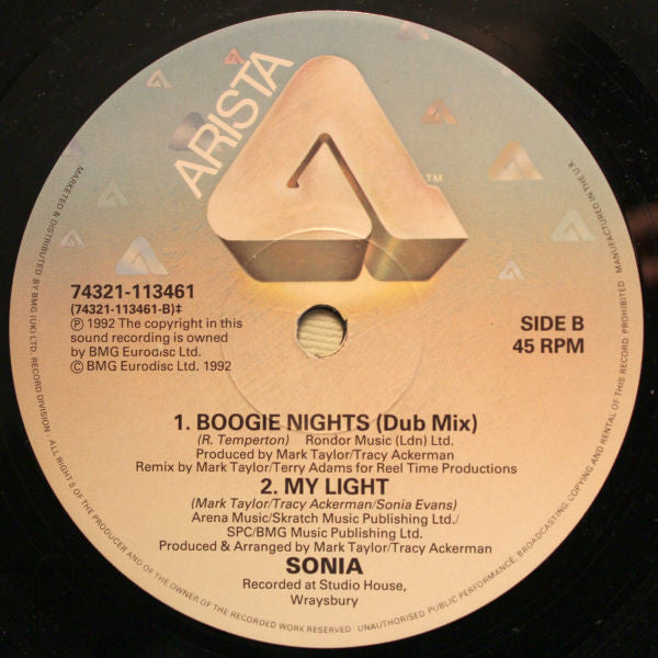 Sonia : Boogie Nights (12")