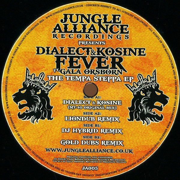 Kosine & Dialect Ft. Gala Orsborn : The Tempa Steppa EP (12")