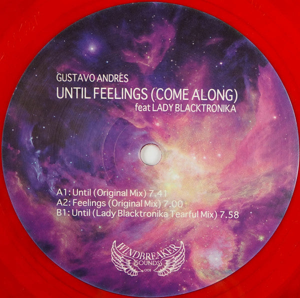 Gustavo Andrés feat The Lady Blacktronika : Until Feelings (Come Along) (12", EP, Red)