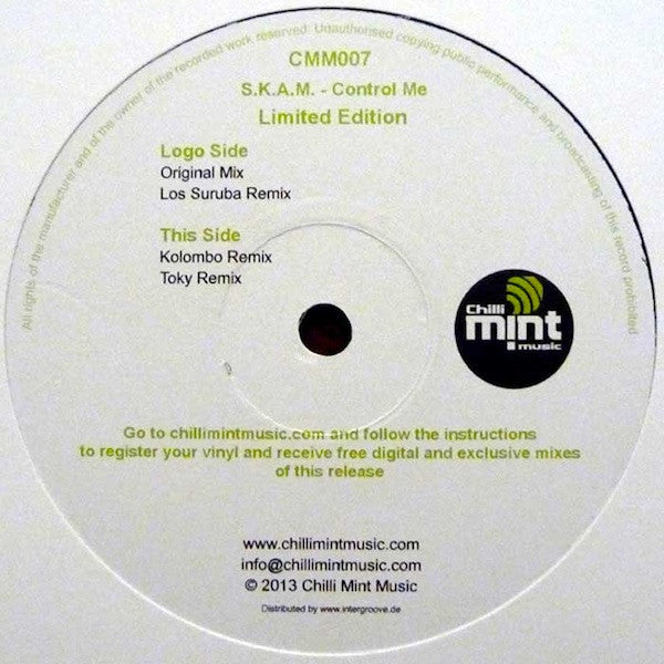 S.K.A.M. : Control Me (12", Ltd)