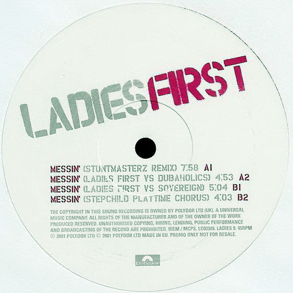 Ladies First : Messin' (2x12", Promo)