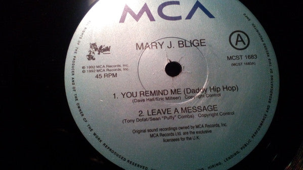 Mary J. Blige : You Remind Me (12")