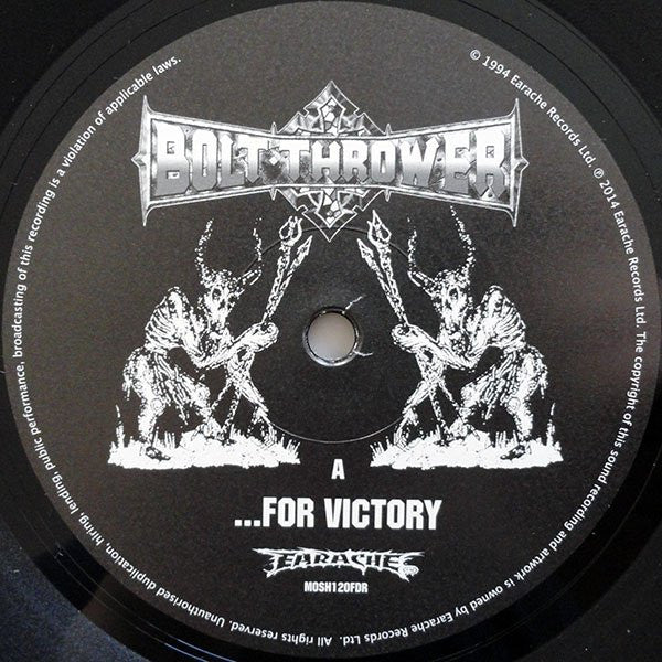 Bolt Thrower : ...For Victory (LP, Album, Ltd, RE, RM)