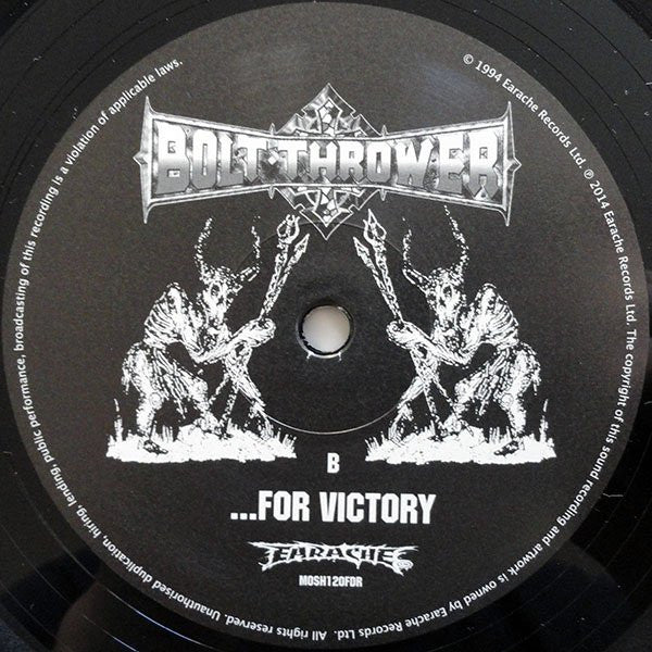 Bolt Thrower : ...For Victory (LP, Album, Ltd, RE, RM)