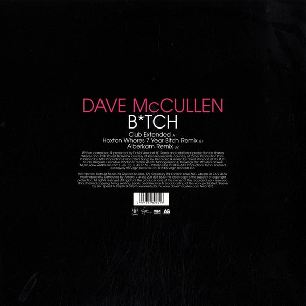Dave McCullen : B*tch (12")