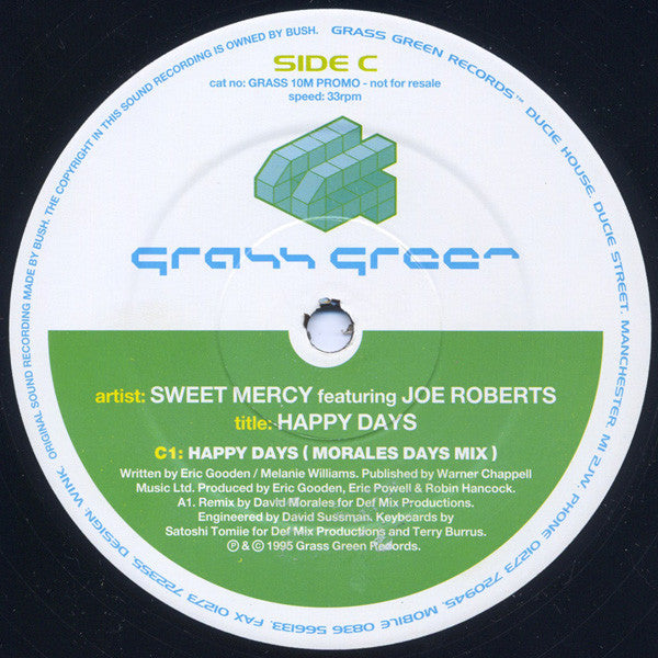 Sweet Mercy Featuring Joe Roberts : Happy Days (2x12", Promo)