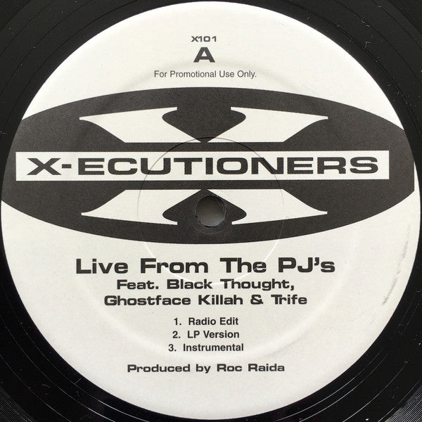 The X-Ecutioners : Live From The PJ's / Back To Back (12", Promo)