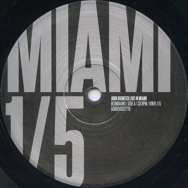 John Digweed : Live In Miami 1/5 (12", Ltd)