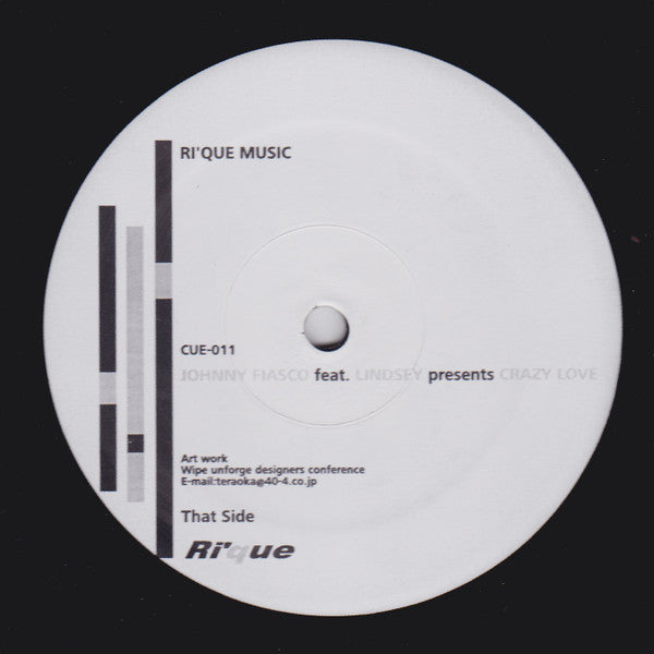 Johnny Fiasco : Crazy Love (12")