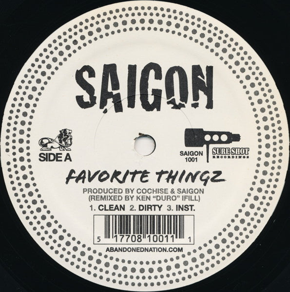 Saigon : Favorite Thingz / Come Again (12")