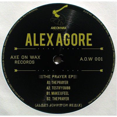 Alex Agore : The Prayer EP (12", EP, Yel)