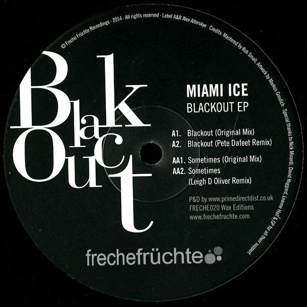 Miami Ice (2) : Blackout EP (12")