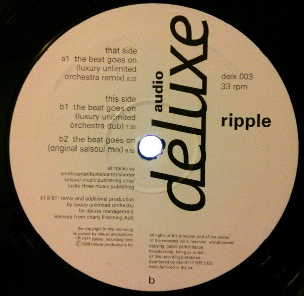 Ripple : The Beat Goes On (12", Single)