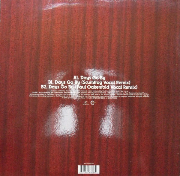 Dirty Vegas : Days Go By (Remixes) (12")