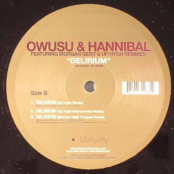 Owusu & Hannibal : Delirium (12")
