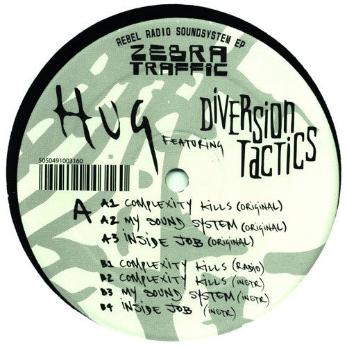 Huggy Bear (2) Featuring Diversion Tactics : Rebel Radio Soundsystem EP (12", EP)