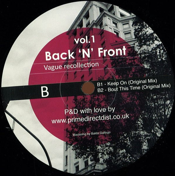 Adrian (39) / Vague Recollection : Back 'N' Front Vol 1 (12", EP)