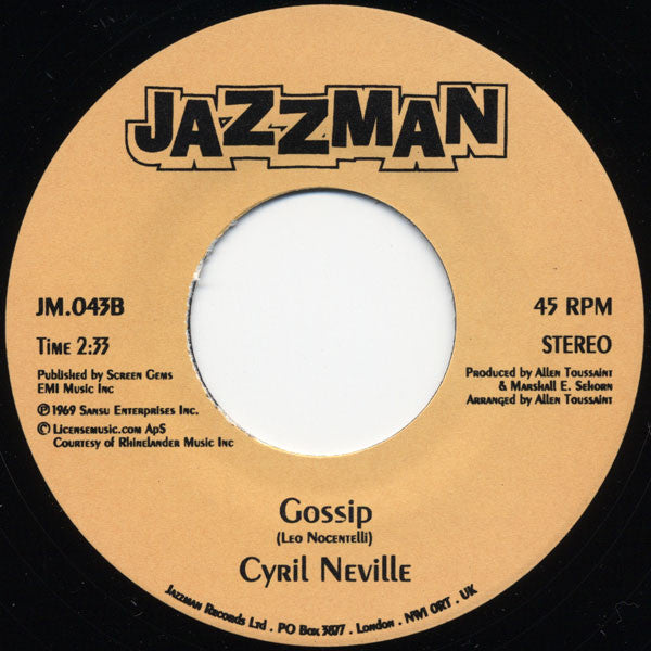Aaron Neville / Cyril Neville : Hercules / Gossip (7", Single)