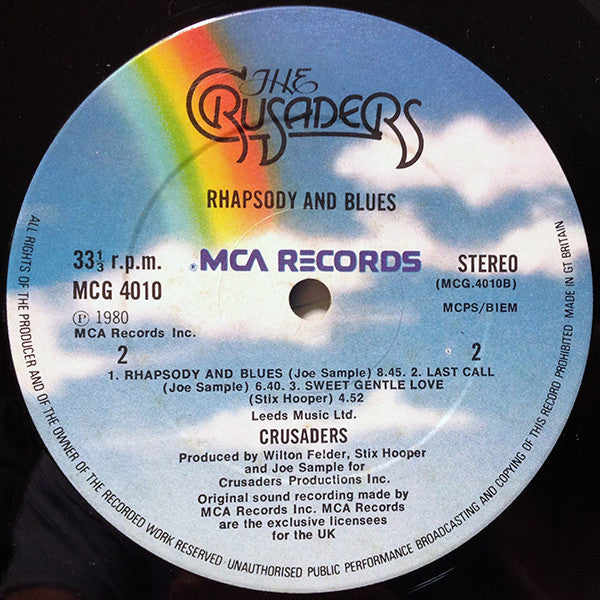 The Crusaders : Rhapsody And Blues (LP, Album, Gat)