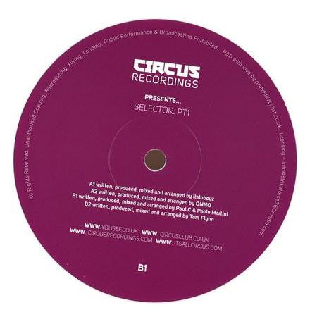 Various : Circus Recordings Pres Selector, Pt 1 (12", Whi)