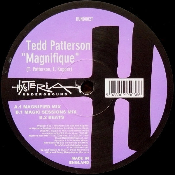 Tedd Patterson : Magnifique (12")