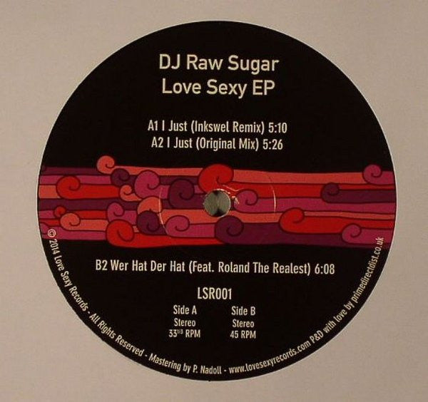 DJ Raw Sugar : Love Sexy (12", EP)