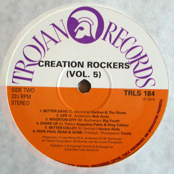 Various : Creation Rockers Volume 5 (LP, Comp, RP)