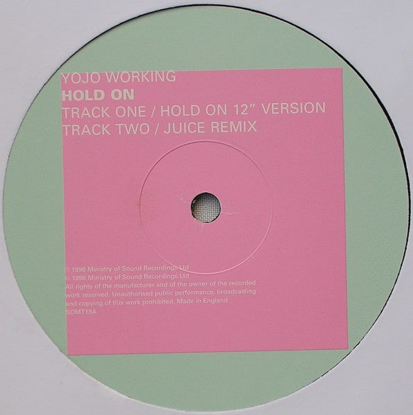 Yojo Working : Hold On (12")