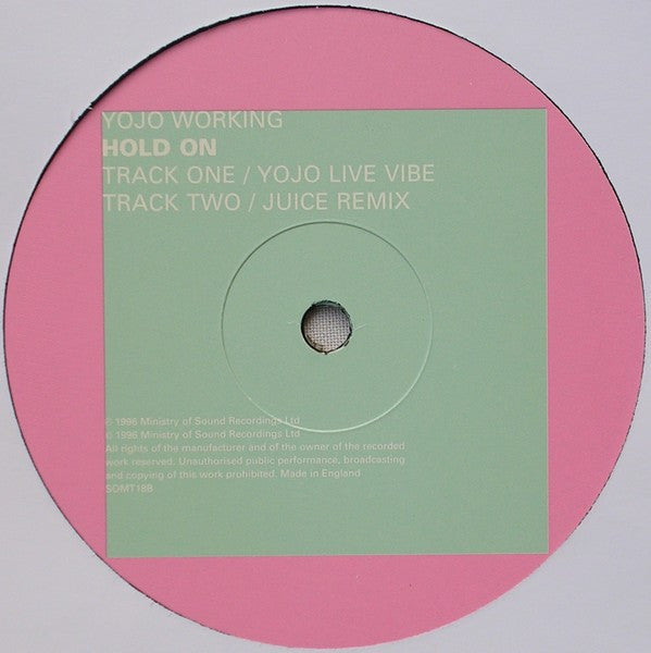 Yojo Working : Hold On (12")