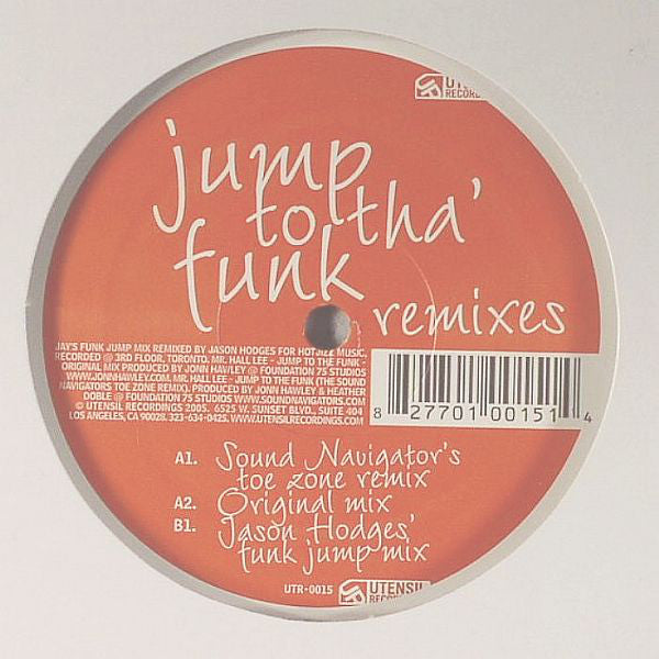 Mr. Hall Lee : Jump To Tha' Funk (Remixes) (12")