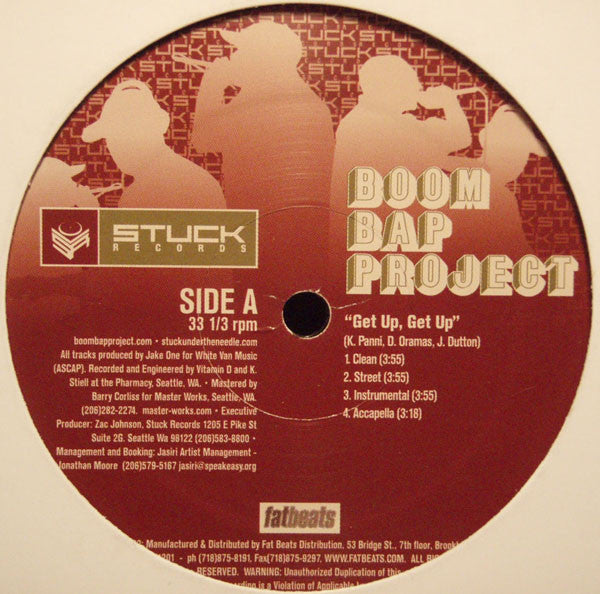 Boom Bap Project : Get Up, Get Up! (12")