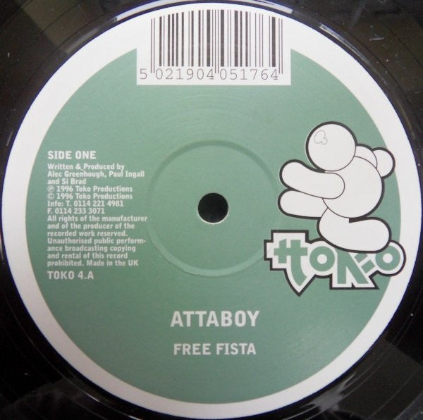 Attaboy : Free Fista (12")