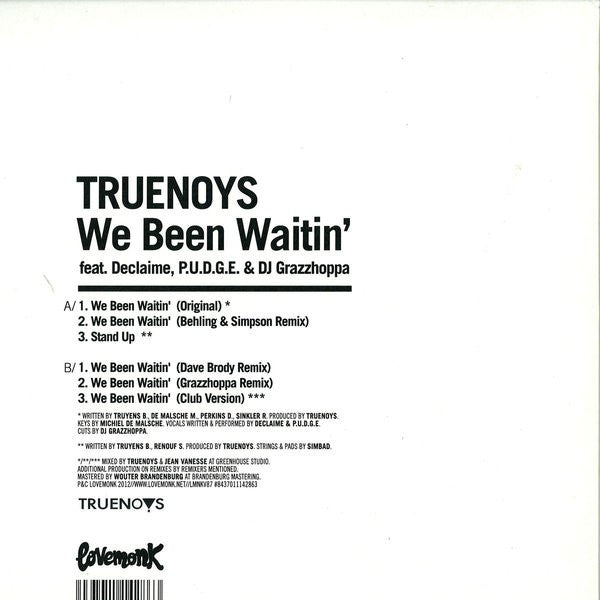 Truenoys : We Been Waitin (12")