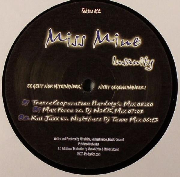 Miss Mine : Insanity (12")