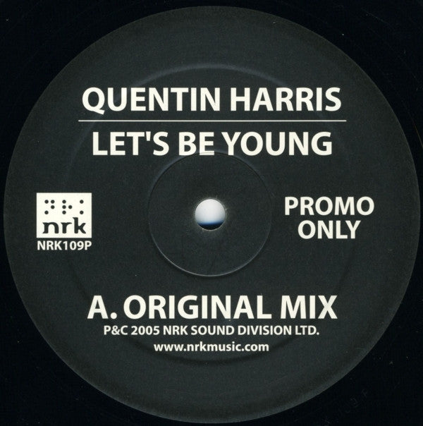 Quentin Harris : Let's Be Young (12", Promo)