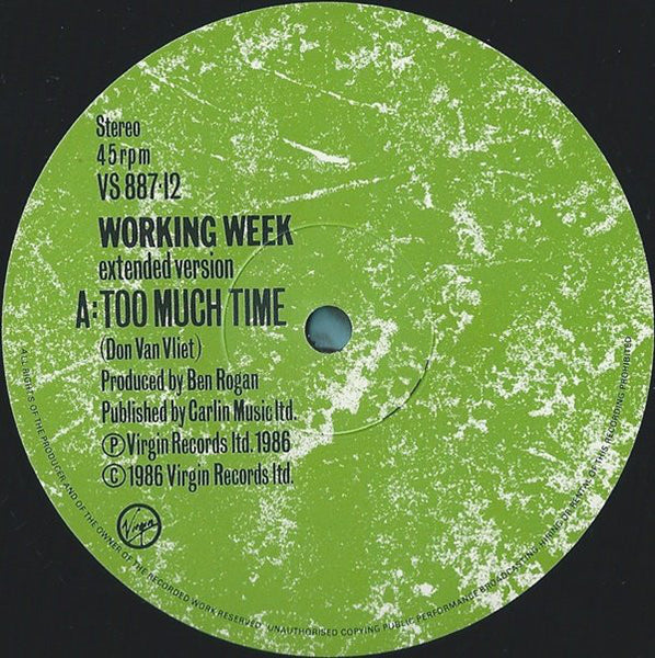 Working Week : Too Much Time (12", Single)