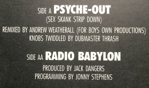 Meat Beat Manifesto : Psyche Out (Remixed By Andrew Weatherall) / Radio Babylon (12")
