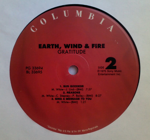 Earth, Wind & Fire : Gratitude (2xLP, Album, RE)